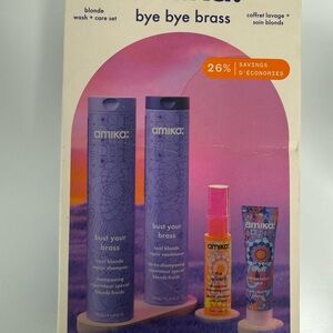 Amika Bye Bye Brass Set with Purple and Multicolor Packaging